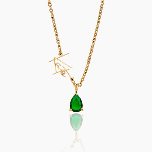 Collier Personnalisé Signature Prénom & Pierre de Naissance