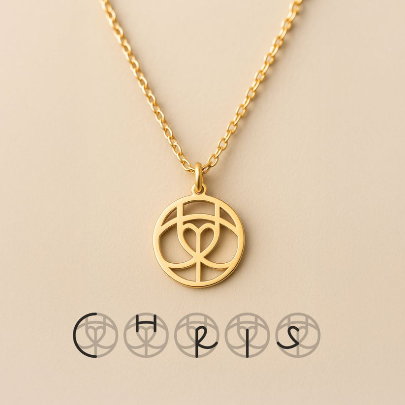 Family Signature | Personalized Monogram Necklace