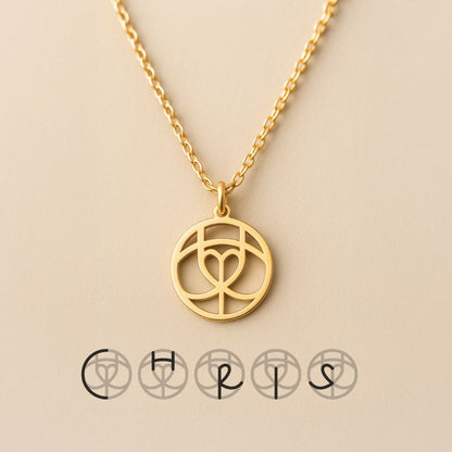 Family Signature | Personalized Monogram Necklace