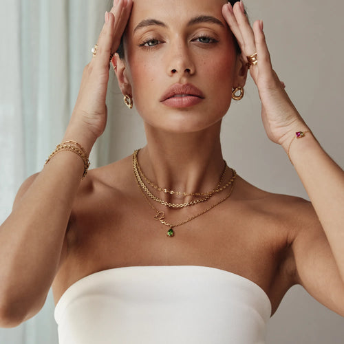 Personalized Signature Necklace with Name & Birthstone