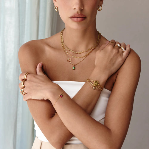 Personalized Signature Necklace with Name & Birthstone