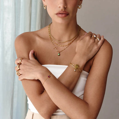 Personalized Signature Necklace with Name & Birthstone