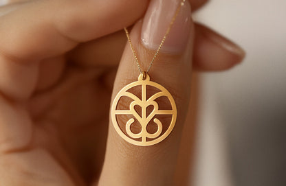 Symbole Familiale | Pendentif Monogramme Personnalisé
