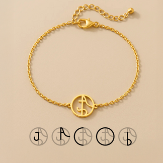 Signature Familiale | Bracelet Monogramme Personnalisé