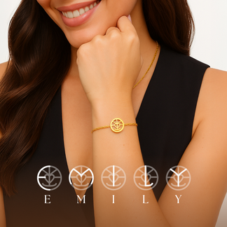 Signature Familiale | Bracelet Monogramme Personnalisé