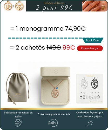 Family Signature | Personalized Monogram Necklace