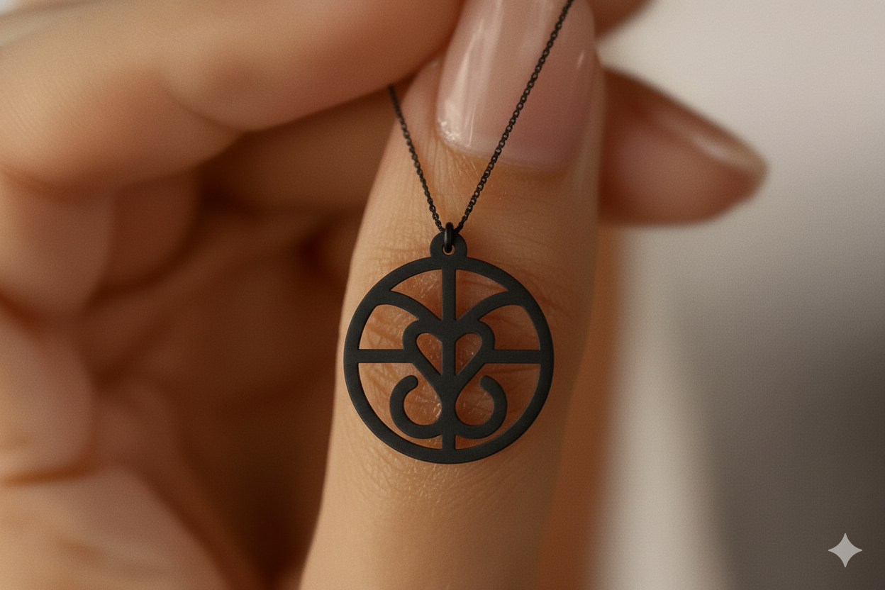 Symbole Familiale | Pendentif Monogramme Personnalisé