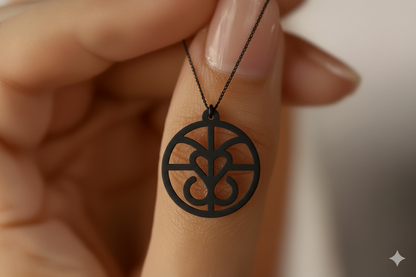 Symbole Familiale | Pendentif Monogramme Personnalisé