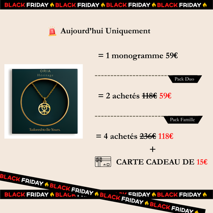 Signature Unique | Collier Monogramme Personnalisé